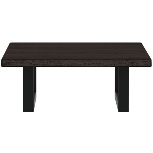  Zidna polica za umivaonik od čelika i masivne hrastovine Smeđa 40 x 60 x 2 cm Slike