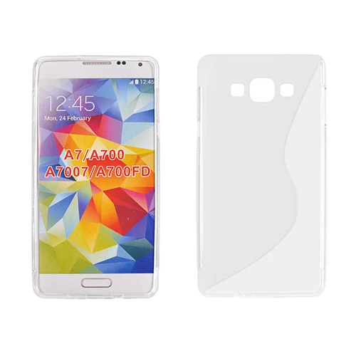  S silikonski ovitek Samsung Galaxy A7 A700 prozoren