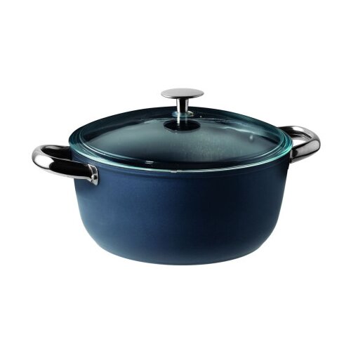 Sambonet šerpa sa poklopcem 24cm midnight blue silver 51077-74 Cene