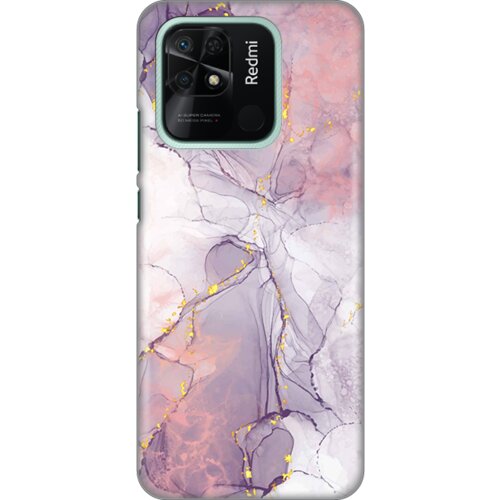 maska silikonska print za xiaomi redmi 10C pink marble Slike