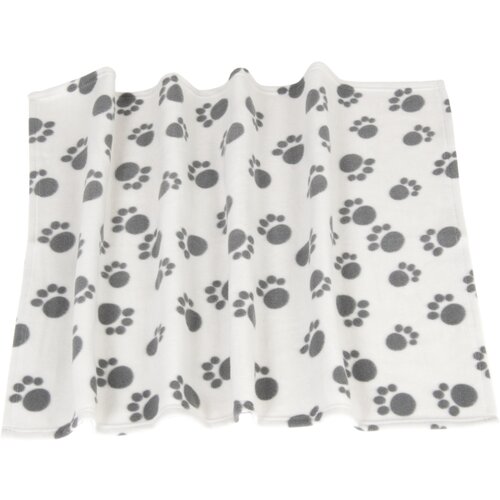 Zooplus Deka od flisa Pawty - D 100 x &amp;Scaron; 70 cm svijetlo siva Slike