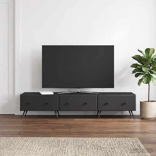  ormar s ladicama Crna 147 x 34,5 x 30 cm Konstruirano drvo Cijene