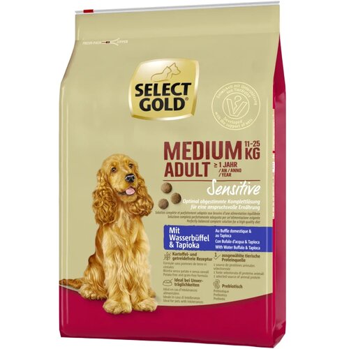 Select Gold Sensitive Adult Medium bizon in tapioka 4 kg Cene