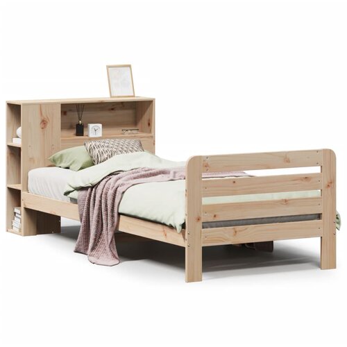 Maison Chic Postelja za odrasle - Posteljni Okvir brez vzmetnice 75x190 cm trdna borovina, (22082063) Slike
