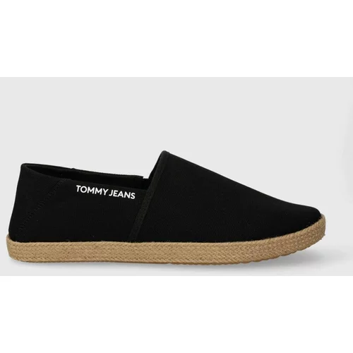 Tommy Jeans Espadrile TJM ESPADRILLE STREET črna barva, EM0EM01386