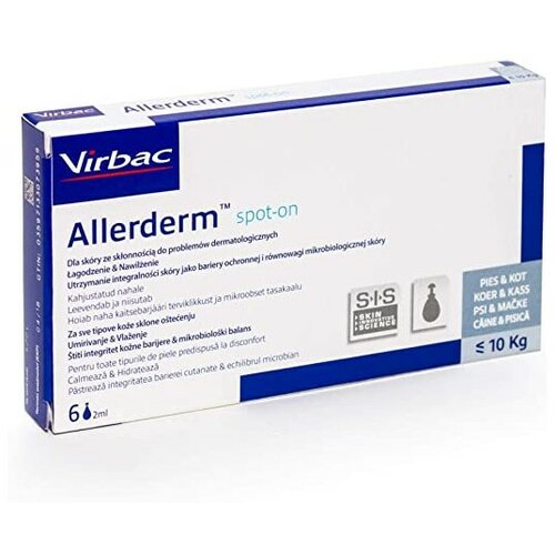 allerderm spot-on 6x2ml do10kg Slike