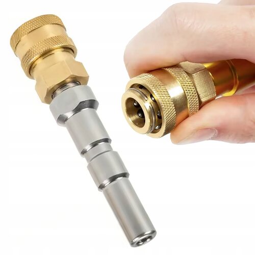 Rosfix Nilfisk Steelconnect Adapter &ndash; Adapter Za Viskotlačne Naprave Nilfisk | Hitro Priključevanje 1/4" Iz Nerjavečega Jekla In Medenine, (5000222837) Cene
