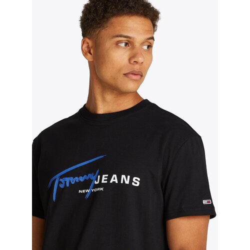 Tommy Jeans Majica kraljevsko plava / crna / bijela Slike