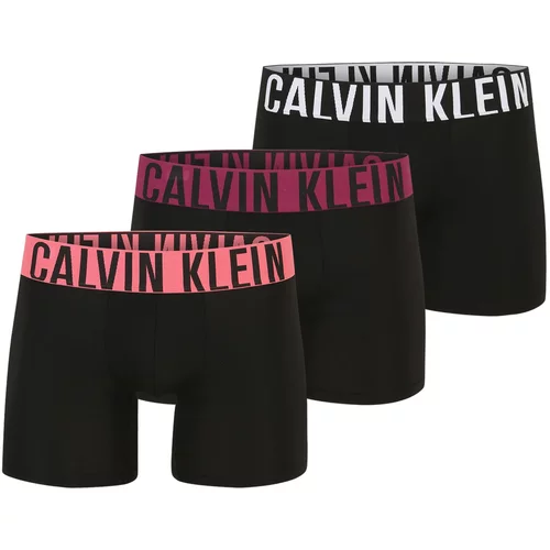 Calvin Klein Underwear Bokserice malina / crvena ljubičasta / crna / bijela