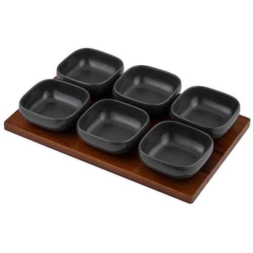 Ladelle Antracitno siv porcelanast komplet za serviranje 6 ks Essentials – Cene