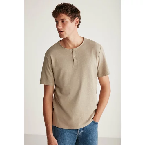 GRIMELANGE T-Shirt - Khaki - Relaxed fit