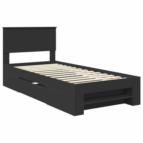  Krevetna konstrukcija Crna 80 x 200 cm Konstruirano drvo Slike