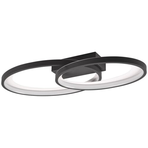 Tri O Crno-bijela LED stropna svjetiljka 30x57 cm Malaga – Cijene