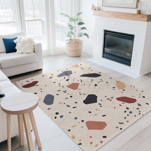 Mila Home Krem periv tepih 160x230 cm Cracked Terrazzo &amp;ndash; Slike