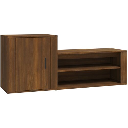Maison Chic Omarica za obutev - Kopa za čevlje rjav hrast 130x35x54 cm inženirski les, (21777878) Cene