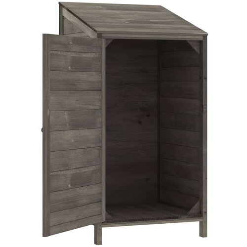 VidaXL Vrtno spremi&amp;scaron;te antracit 55 x 52 x 112 cm od masivne jelovine Slike