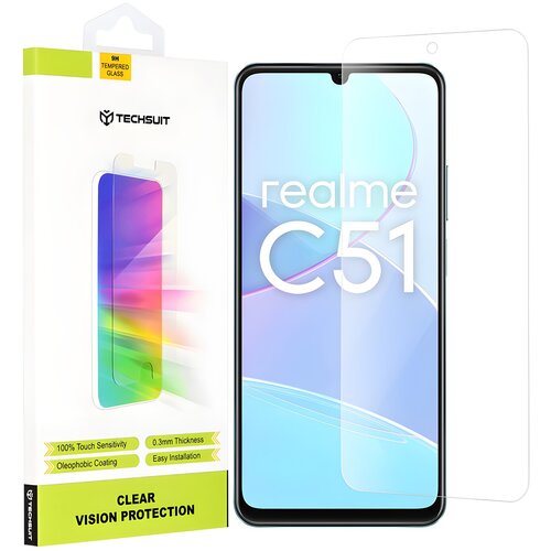 Techsuit za&scaron;titno staklo 9H za Realme C51/Note 50 - Prozirna Cijene