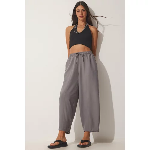 Happiness İstanbul Pants - Gray - Carrot pants