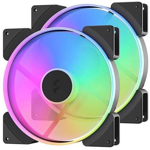 Fractal Design "Prisma AL-18 ARGB FD-FAN-PRI-AL18-PWM-2P ventilator 180mm 2-Pack" Cene