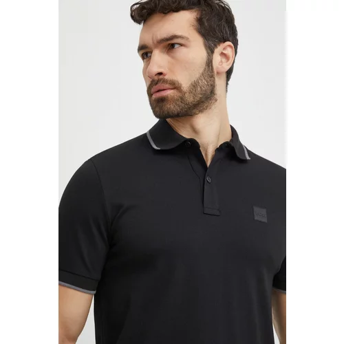 BOSS Orange Polo majica za muškarce, boja: crna, bez uzorka