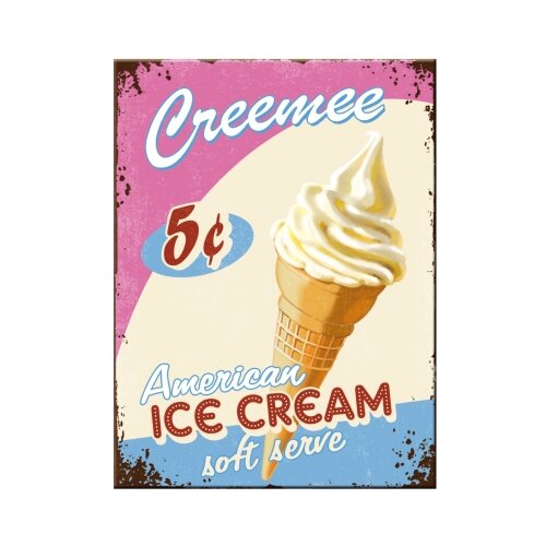 Nostalgic Art Magnet American Ice Cream Cene