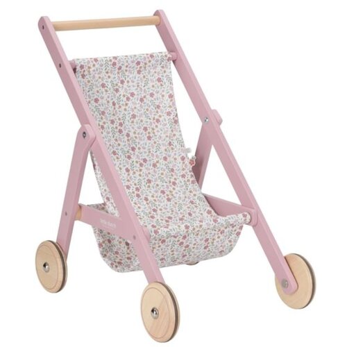 Little Dutch&amp;reg; Drvena kolica za lutke, roza Slike