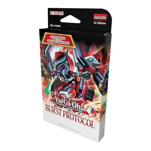 Yugioh TCG Burst Protocol tuckbox, 3 booster paketa Slike