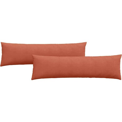 VidaXL jastučići za sofu 2 pcs crvena narančasta 145 x 40 cm Slike