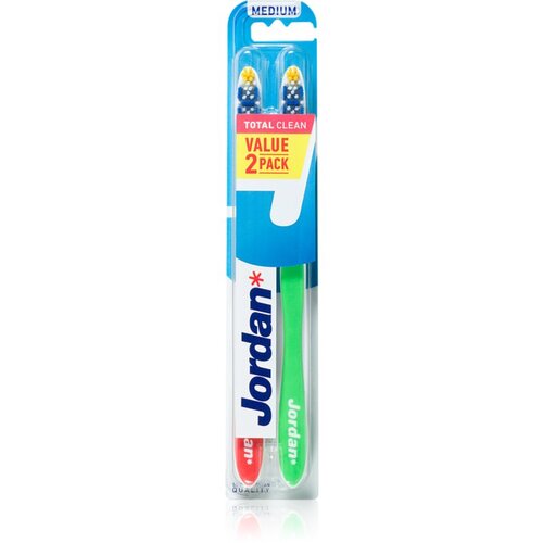 Jordan Total Clean Medium 2 pack zobna &amp;scaron;četka 2 kos Slike