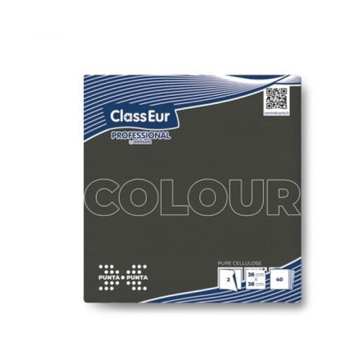  Class EUR Salvete 38&times;38, 2-sl, 40kom x 30pak (1200 salveta), Crna CLASS EUR ( N029 ) Cene
