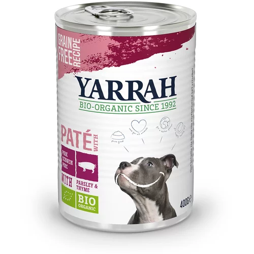 Yarrah Bio Paté s svinjino - Varčno pakiranje: 12 x 400 g