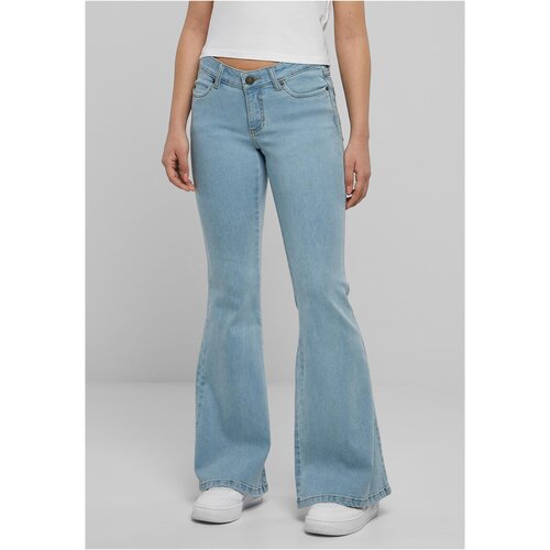 UC Ladies Ladies Organic Low Waist Flared Denim lighter washed Slike