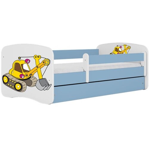 HAPPYKIDS Dječji krevet Dreamy bager 140x70 sa madracem bez ladice Plava Cene