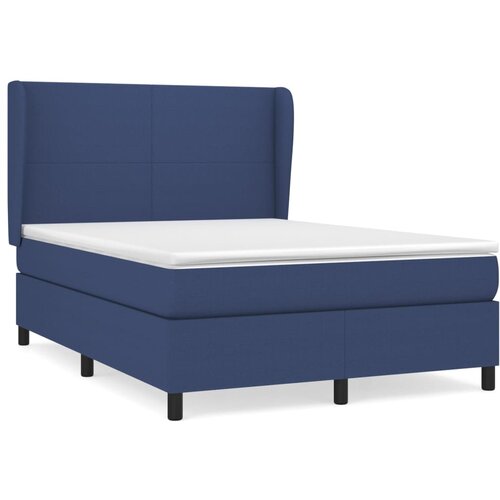 Maison Chic Box spring postelja - Vzmetna postelja z vzmetnico modra 140x190 cm blago SL20150, (21881329) Cene