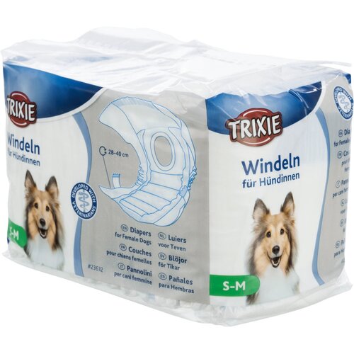 Trixie Pelene za ženke Diapers Female, 28-40cm, S-M, 12 komada Slike