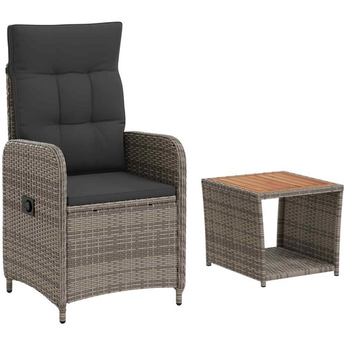  Set lounge namje&amp;scaron;taja za vrt 2 kom. Svijetlo siva i tamno siva Slike