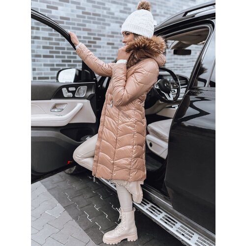 DStreet Women's winter jacket STELLAR camel Cene