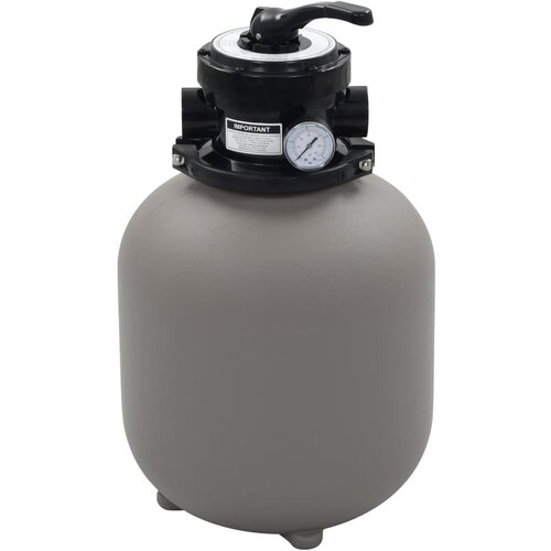  Pje&amp;scaron;čani filtar za bazen s ventilom s 4 položaja sivi 350 mm Slike