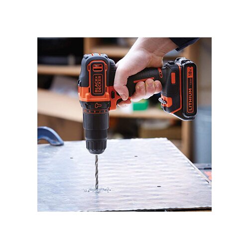 Black &amp;amp; Decker BDCHD18KB aku udarna bu&amp;scaron;ilica 18v kofer+baterije Slike