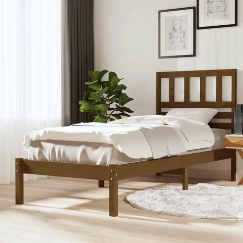  za krevet od masivne borovine boja meda 100 x 200 cm
