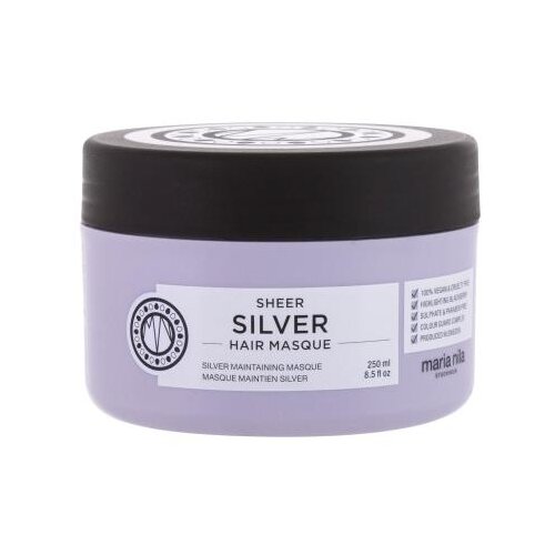 Maria Nila Sheer Silver maska za neutraliziranje žutih tonova u plavoj kosi 250 ml za žene Cijene