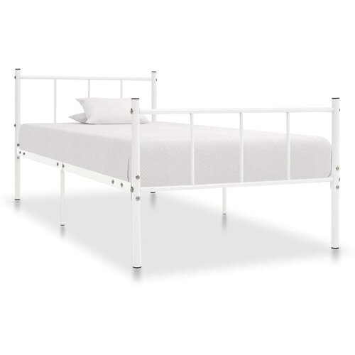  Posteljni okvir bel kovinski 90x200 cm, (20606655) Slike