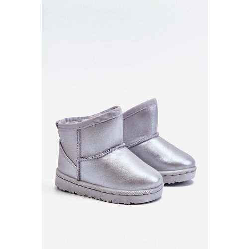 Boto Warmed Children's Snow Boots Silver Scooby Cene