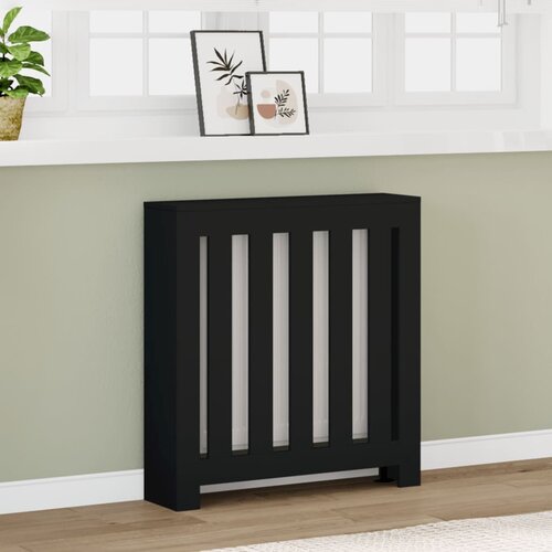  Pokrov za radijator crni 78 x 20 x 82 cm konstruirano drvo Cijene