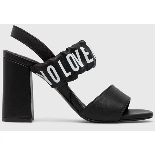 Love Moschino Kožne sandale boja: crna, JA16358G0GIE0000