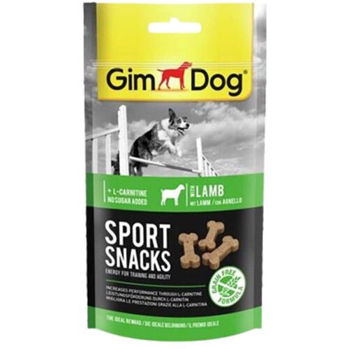 Gim Dog poslastica za pse Sport Snacks s janjetinom 60 g Cene
