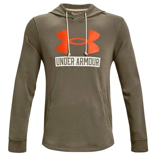 Under Armour Puloverji Rival Terry Logo Hoodie Bež Slike