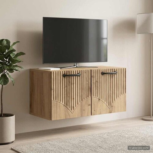 TV ormar za zid 59,5 x 31 x 30 cm Hrast artisan Slike
