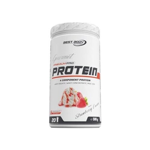 Best Body Nutrition Gourmet Premium Pro Protein 500 g - Strawberry Cream Cene