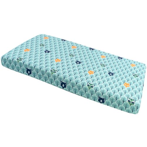 Medi Partners Fitted sheet for bed 120x60 – cotton – Scandinavian forest Cene